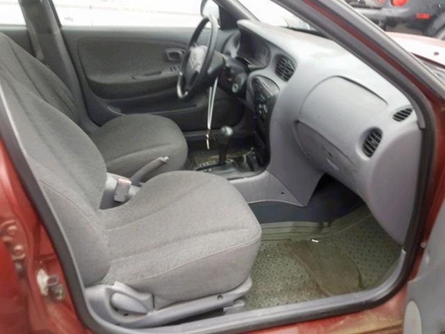 KMHJF25F4XU868657 - 1999 HYUNDAI ELANTRA BA RED photo 5