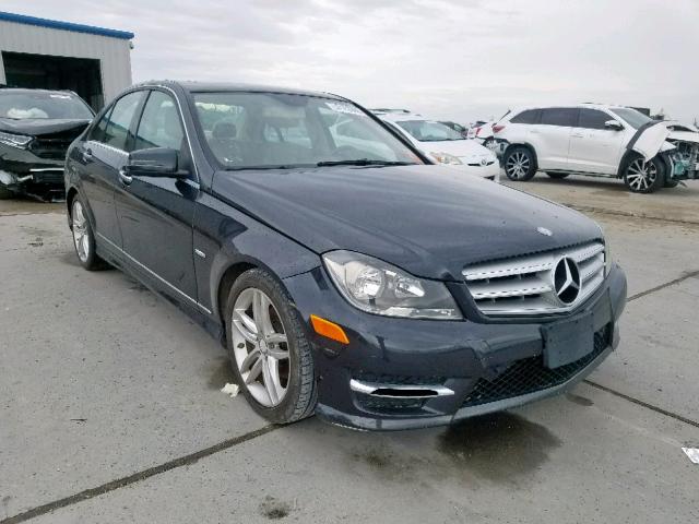 WDDGF4HB8CR217666 - 2012 MERCEDES-BENZ C 250 BLACK photo 1