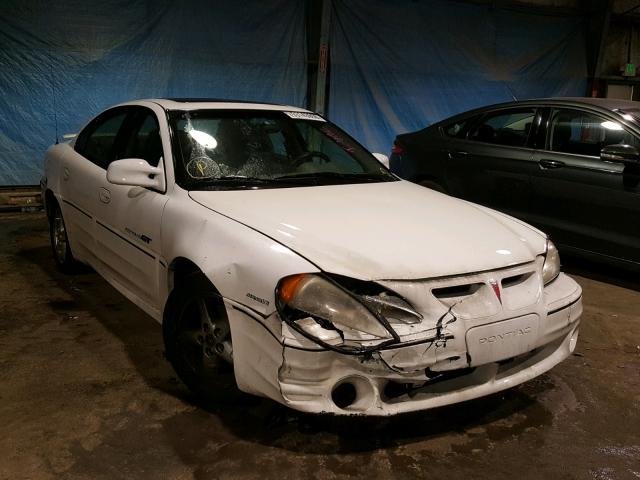 1G2NW52EX1C117647 - 2001 PONTIAC GRAND AM G WHITE photo 1