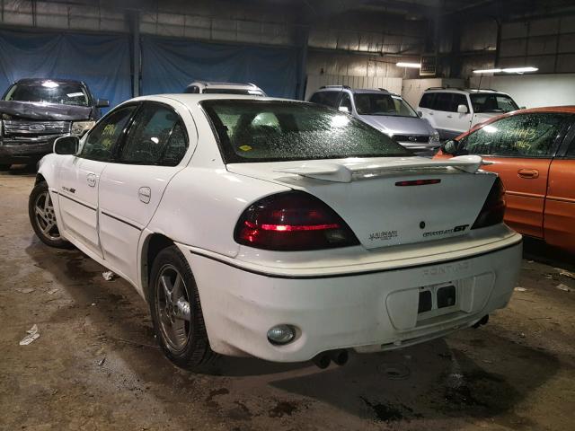 1G2NW52EX1C117647 - 2001 PONTIAC GRAND AM G WHITE photo 3