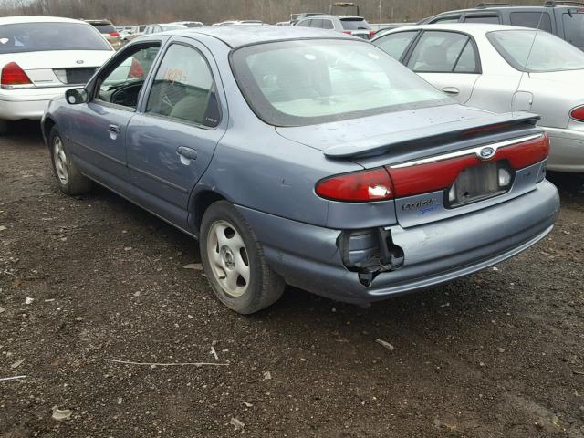 1FAFP66L7YK104257 - 2000 FORD CONTOUR SE BLUE photo 3