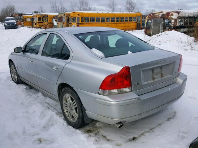 YV1RS592162535638 - 2006 VOLVO S60 2.5T SILVER photo 3