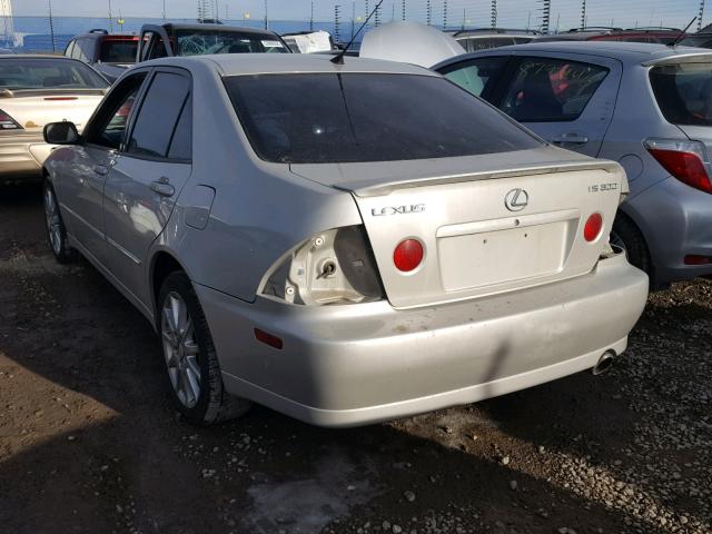 JTHBD192040088303 - 2004 LEXUS IS 300 BEIGE photo 3