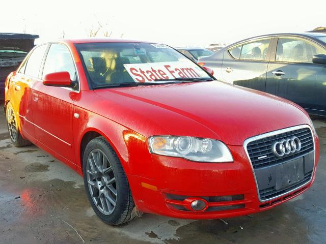 WAUDF78E27A095221 - 2007 AUDI A4 2.0T QU RED photo 1