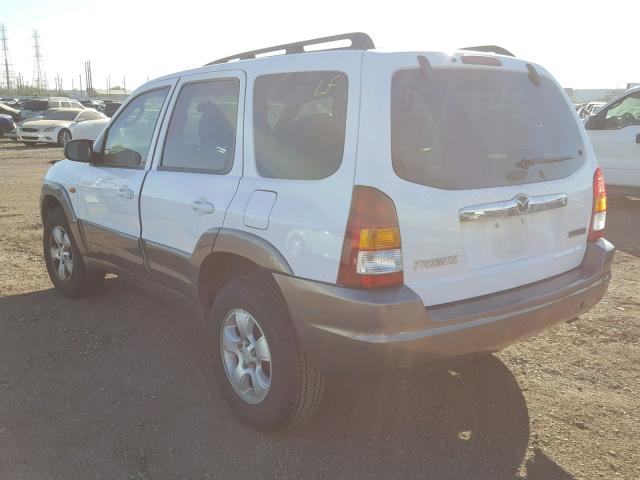 4F2CZ96104KM00321 - 2004 MAZDA TRIBUTE ES WHITE photo 3