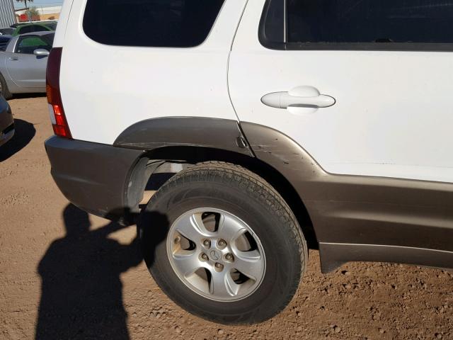 4F2CZ96104KM00321 - 2004 MAZDA TRIBUTE ES WHITE photo 9