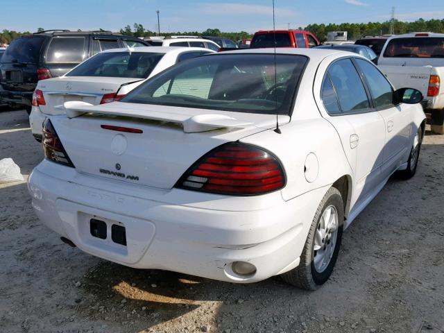 1G2NF52E33M690533 - 2003 PONTIAC GRAND AM S WHITE photo 4