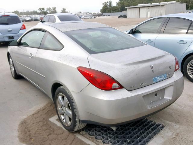 1G2ZH158764141383 - 2006 PONTIAC G6 GT SILVER photo 3