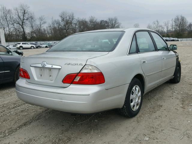 4T1BF28B73U270246 - 2003 TOYOTA AVALON XL SILVER photo 4