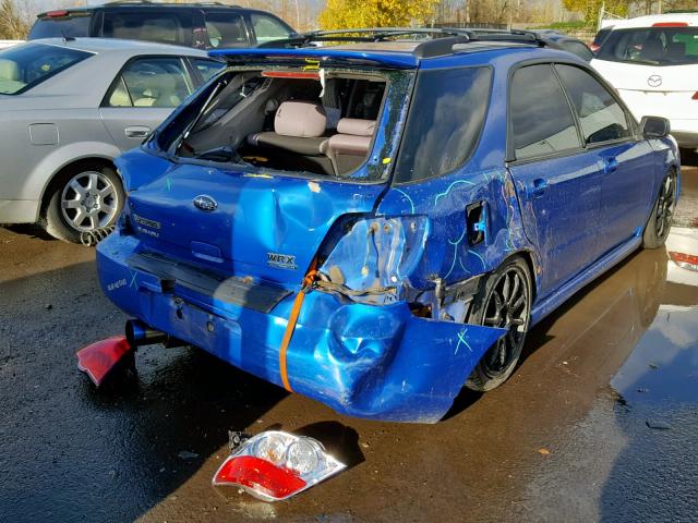 JF1GG746X7G804301 - 2007 SUBARU IMPREZA WR BLUE photo 4