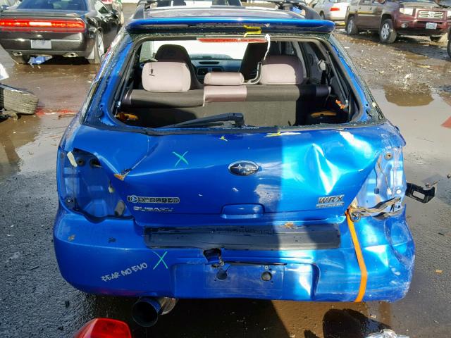 JF1GG746X7G804301 - 2007 SUBARU IMPREZA WR BLUE photo 9