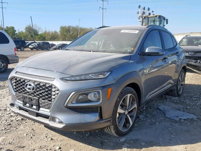 KM8K5CA55LU425860 - 2020 HYUNDAI KONA ULTIM GRAY photo 2