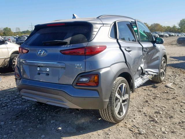 KM8K5CA55LU425860 - 2020 HYUNDAI KONA ULTIM GRAY photo 4