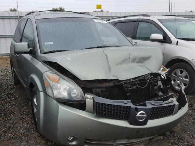 5N1BV28U65N104186 - 2005 NISSAN QUEST S GREEN photo 1