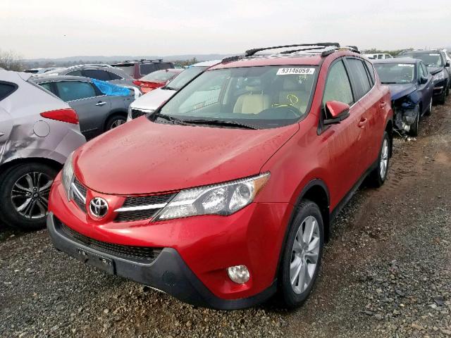 JTMDFREV2DD013923 - 2013 TOYOTA RAV4 LIMIT RED photo 2