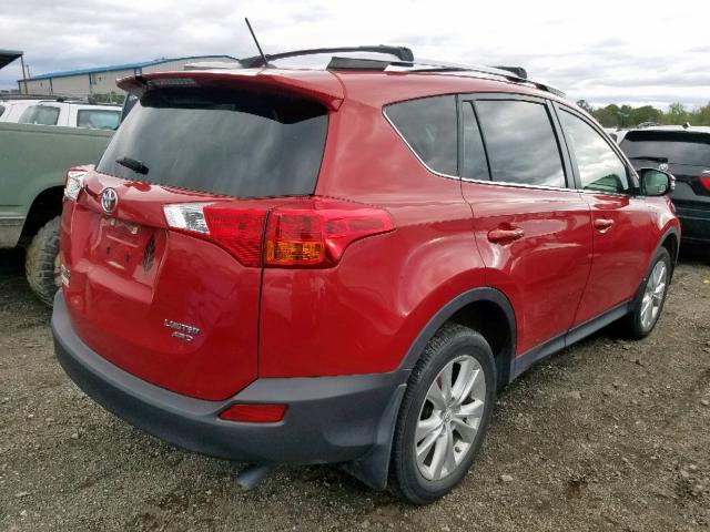 JTMDFREV2DD013923 - 2013 TOYOTA RAV4 LIMIT RED photo 4