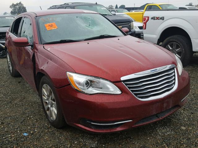 1C3CCBAB5EN230812 - 2014 CHRYSLER 200 LX RED photo 1