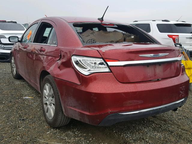 1C3CCBAB5EN230812 - 2014 CHRYSLER 200 LX RED photo 3