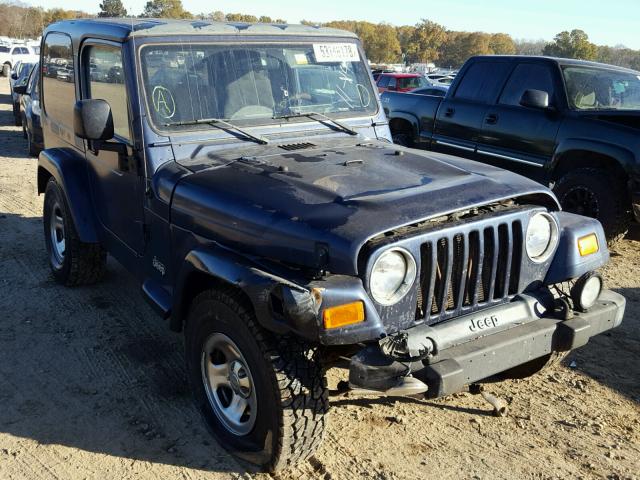 1J4FA39S63P370808 - 2003 JEEP WRANGLER C BLUE photo 1