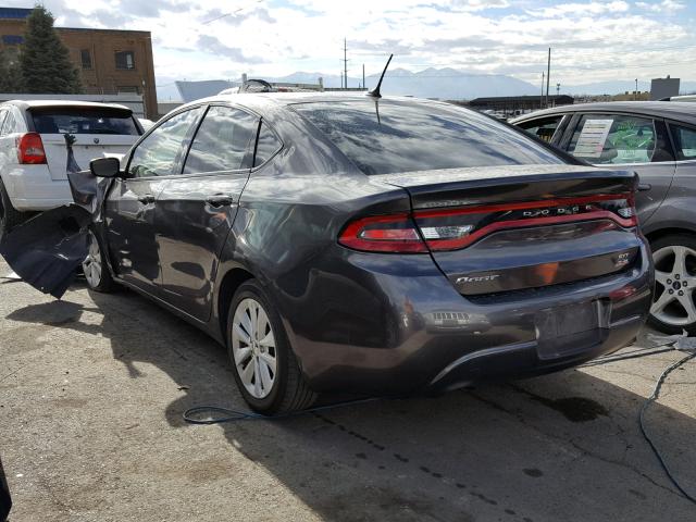 1C3CDFBB1ED835399 - 2014 DODGE DART SXT CHARCOAL photo 3