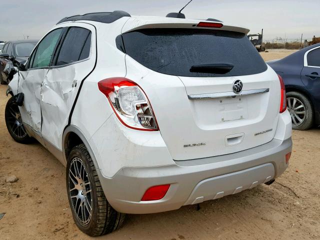 KL4CJCSB1GB544719 - 2016 BUICK ENCORE WHITE photo 3