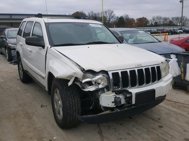 1J8HS58N75C619056 - 2005 JEEP GRAND CHER WHITE photo 1