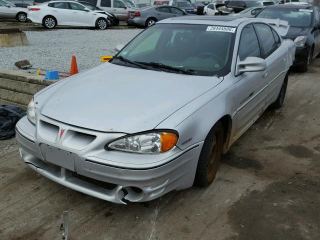 1G2NW52E92M515556 - 2002 PONTIAC GRAND AM G GRAY photo 2