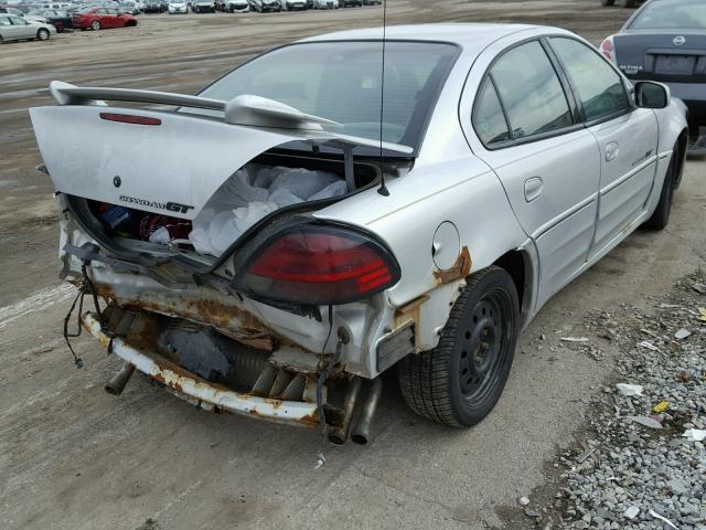 1G2NW52E92M515556 - 2002 PONTIAC GRAND AM G GRAY photo 4