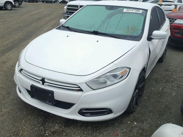 1C3CDFBHXDD204475 - 2013 DODGE DART SXT WHITE photo 2