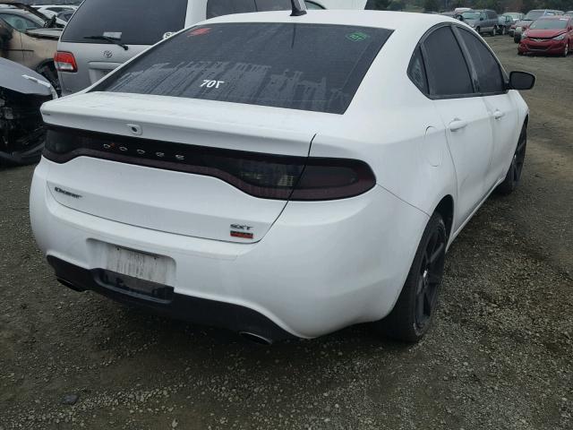 1C3CDFBHXDD204475 - 2013 DODGE DART SXT WHITE photo 4