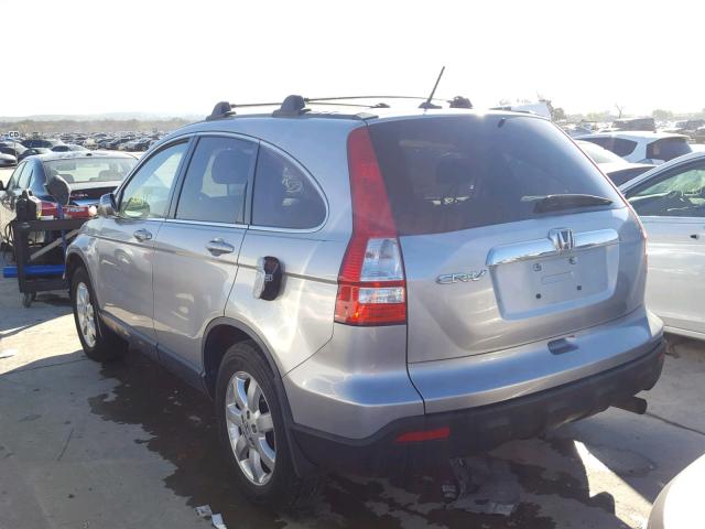 JHLRE38758C019314 - 2008 HONDA CR-V EXL SILVER photo 3