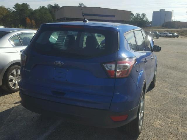 1FMCU0F74HUF01690 - 2017 FORD ESCAPE S BLUE photo 4