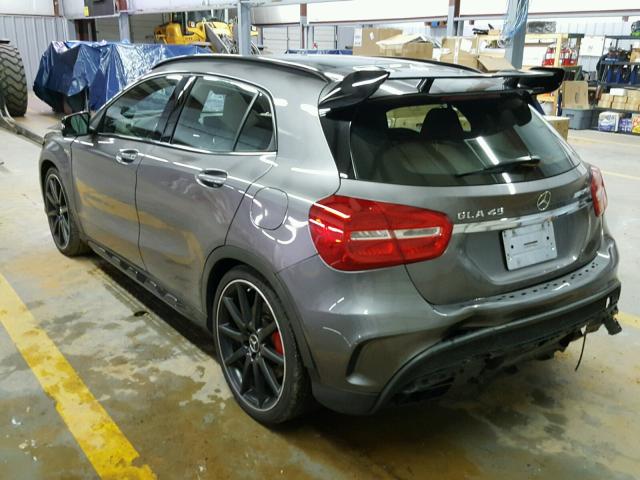 WDDTG5CB6FJ045536 - 2015 MERCEDES-BENZ GLA 45 AMG GRAY photo 3