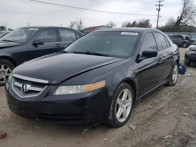 19UUA66284A045540 - 2004 ACURA TL BLACK photo 2