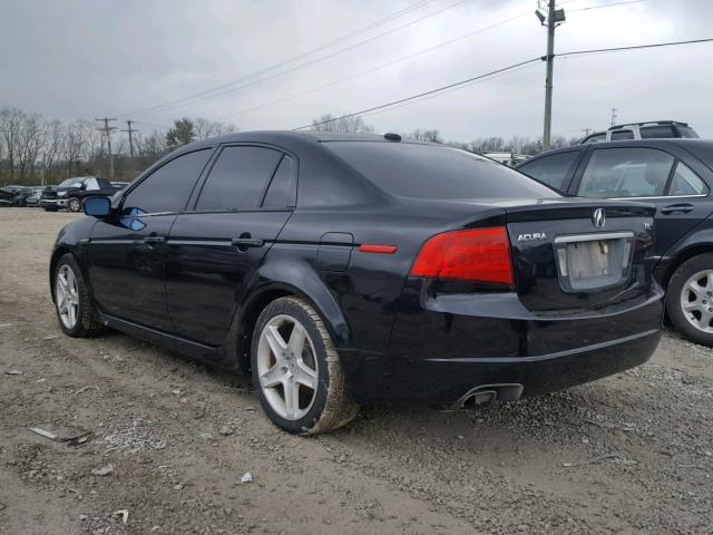 19UUA66284A045540 - 2004 ACURA TL BLACK photo 3