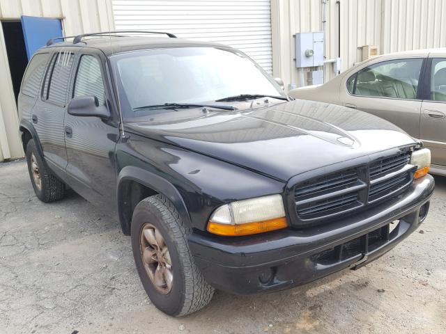 1D4HR38N33F520787 - 2003 DODGE DURANGO SP BLACK photo 1