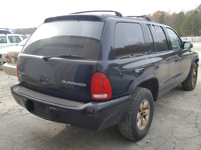 1D4HR38N33F520787 - 2003 DODGE DURANGO SP BLACK photo 4