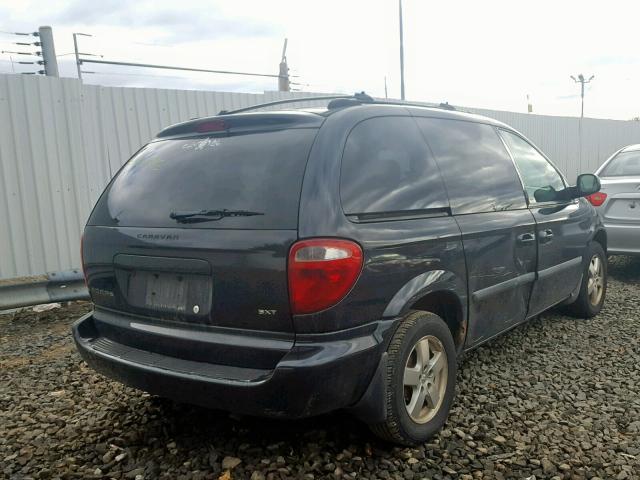 1D4GP45R55B312841 - 2005 DODGE CARAVAN SX BLACK photo 4