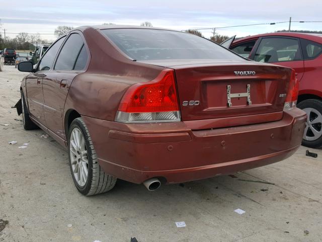 YV1RS592582686324 - 2008 VOLVO S60 2.5T RED photo 3