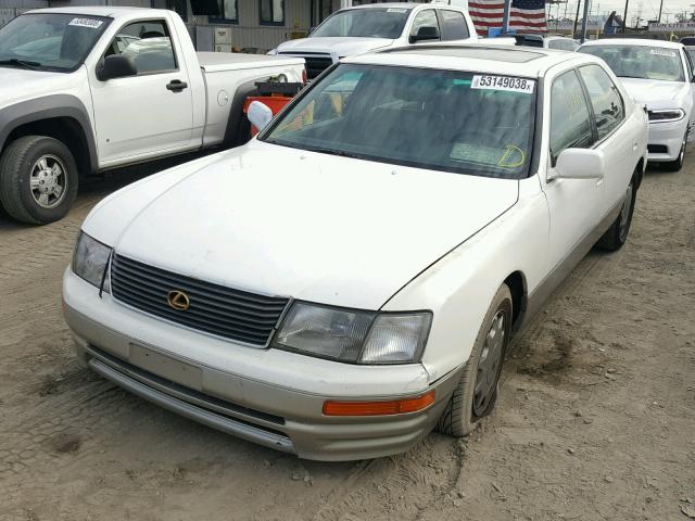 JT8BH22F5T0065489 - 1996 LEXUS LS 400 WHITE photo 2