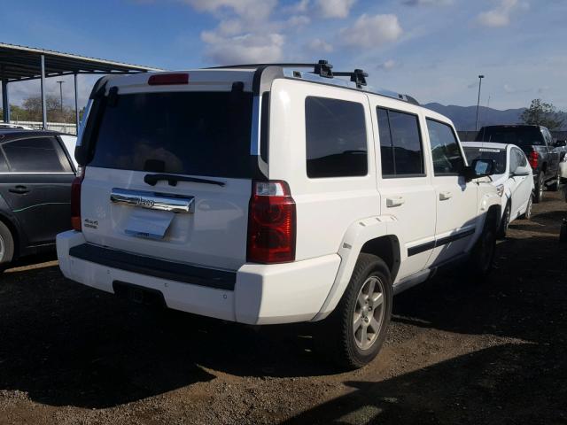 1J8HG58N36C295784 - 2006 JEEP COMMANDER WHITE photo 4