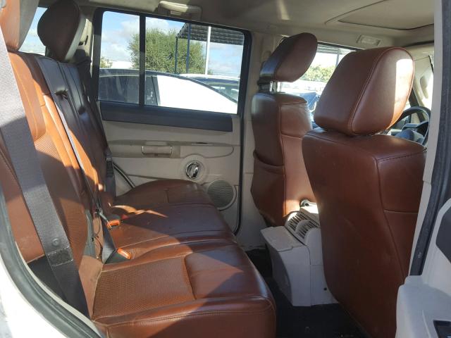 1J8HG58N36C295784 - 2006 JEEP COMMANDER WHITE photo 6