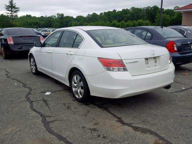 1HGCP26828A094147 - 2008 HONDA ACCORD EXL WHITE photo 3