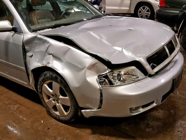 WAULT64B02N120001 - 2002 AUDI A6 3.0 QUA SILVER photo 9