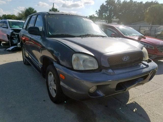 KM8SC13D04U741490 - 2004 HYUNDAI SANTA FE G BLACK photo 1