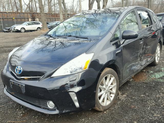 JTDZN3EU7C3078574 - 2012 TOYOTA PRIUS V BLACK photo 2