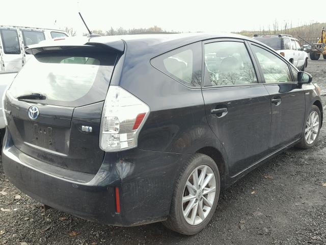 JTDZN3EU7C3078574 - 2012 TOYOTA PRIUS V BLACK photo 4