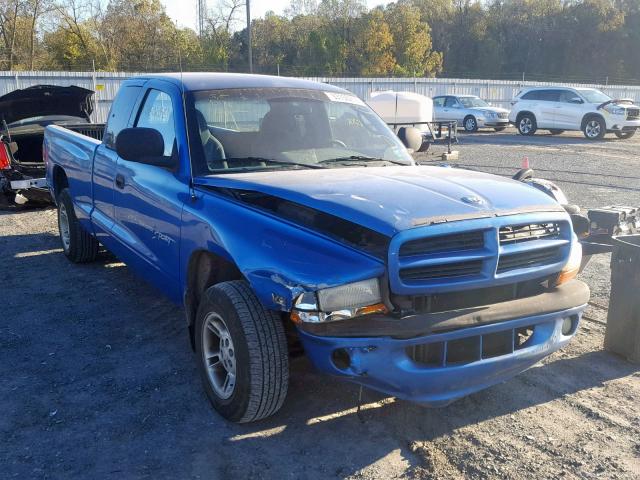 1B7GL22X9YS550048 - 2000 DODGE DAKOTA BLUE photo 1