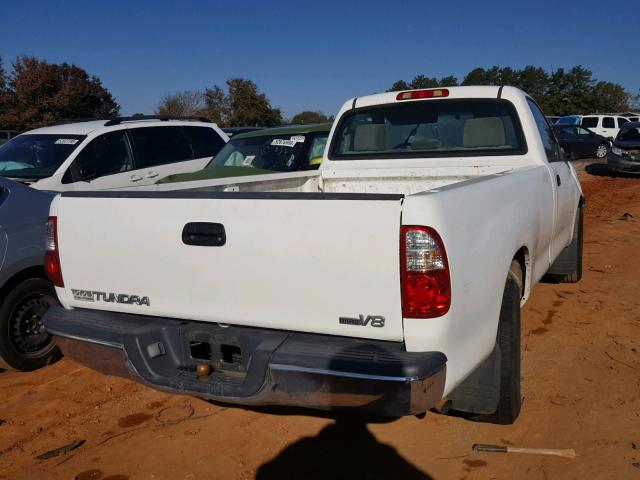 5TBJT321X5S467720 - 2005 TOYOTA TUNDRA WHITE photo 4