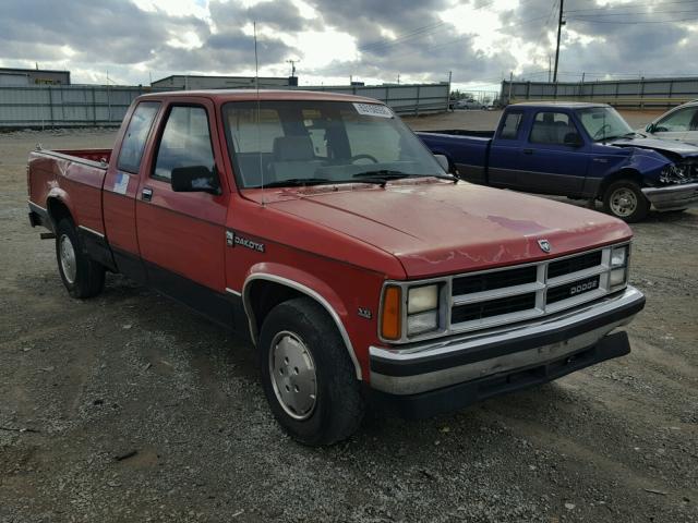 1B7GL23X0LS632743 - 1990 DODGE DAKOTA RED photo 1